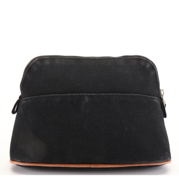 Hermès Bolide Trousse de Voyage Canvas Cosmetic Pouch – Black - Picture 4 of 7